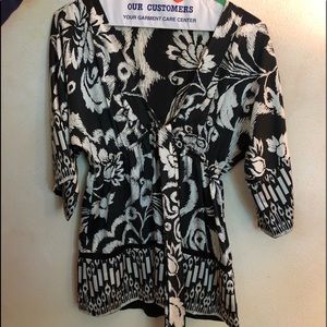 Black and White Patterned Dress